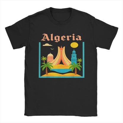 T-shirt Algérie My Country – Streetwear Vintage – Black