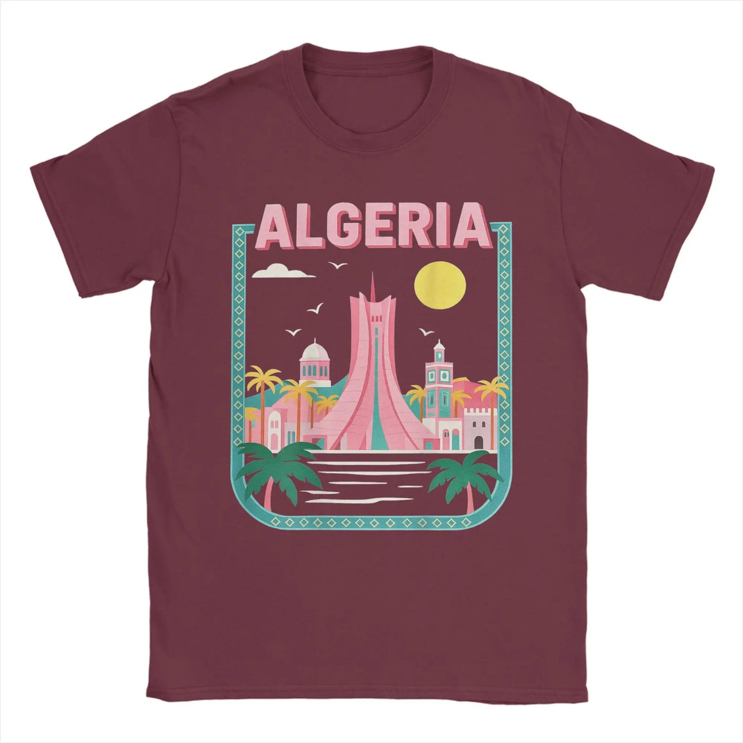 T-shirt “Algeria Skyline” – Design Créatif & Moderne 🇩🇿