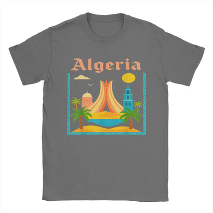 T-shirt Algérie My Country – Streetwear Vintage – Dark Gray – vue 7