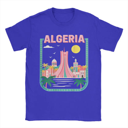 T-shirt Algérie Skyline – Streetwear Graphique – Blue – vue 10