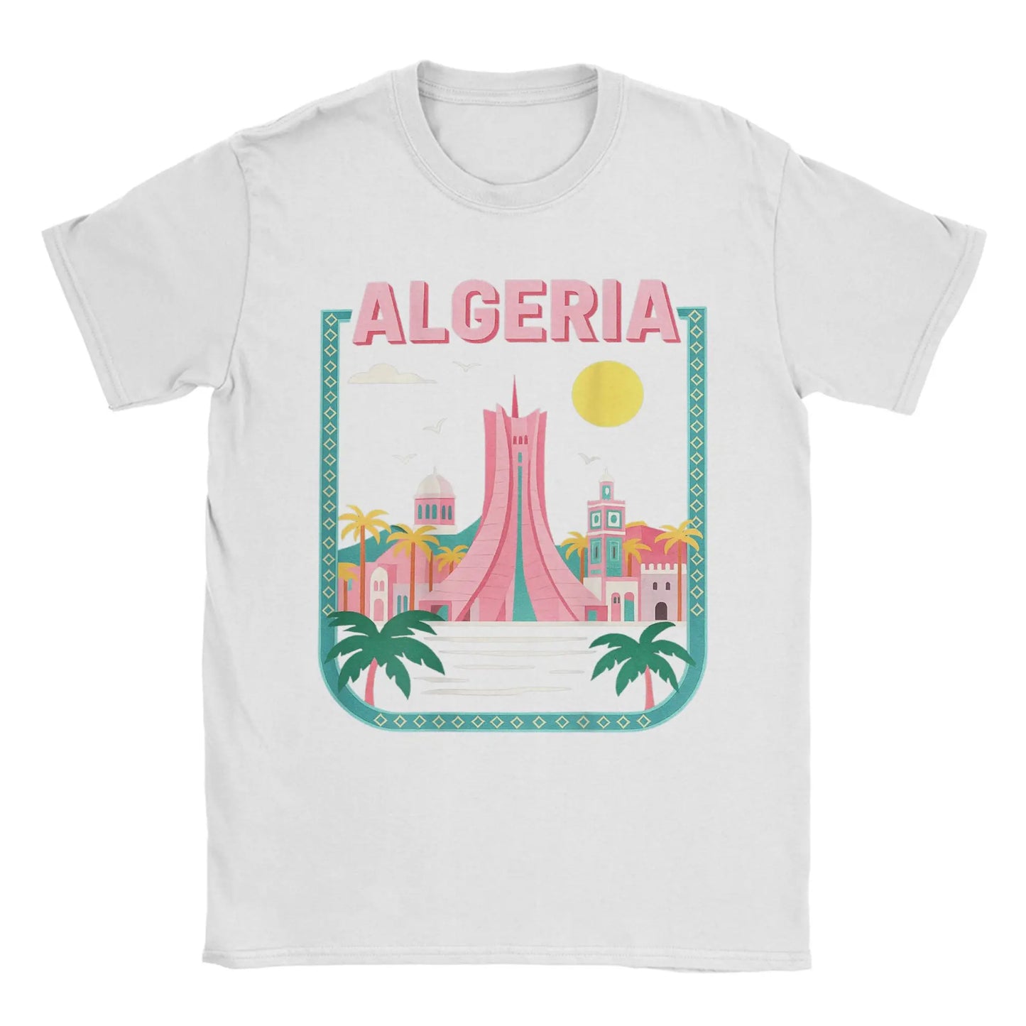 T-shirt “Algeria Skyline” – Design Créatif & Moderne 🇩🇿