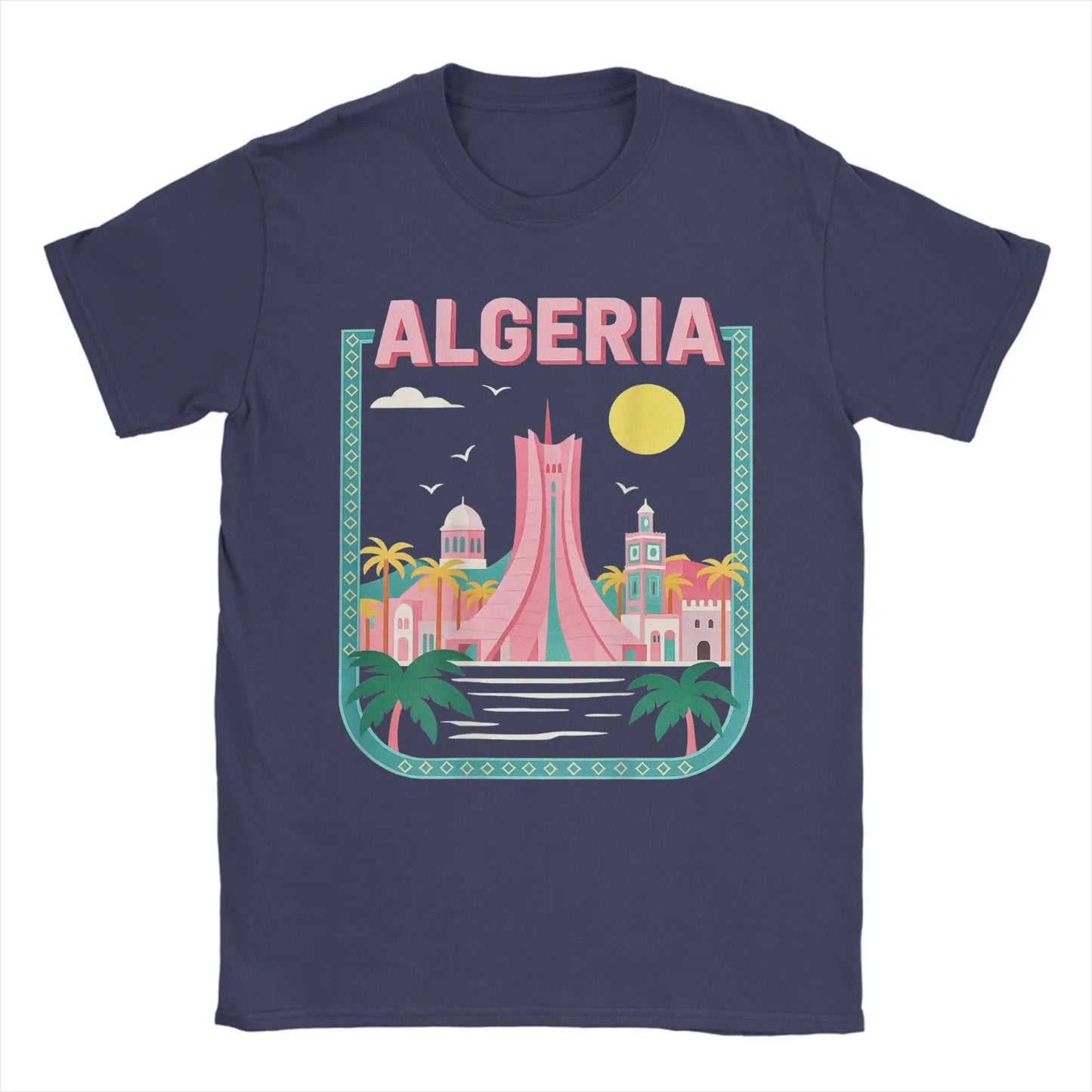 T-shirt “Algeria Skyline” – Design Créatif & Moderne 🇩🇿