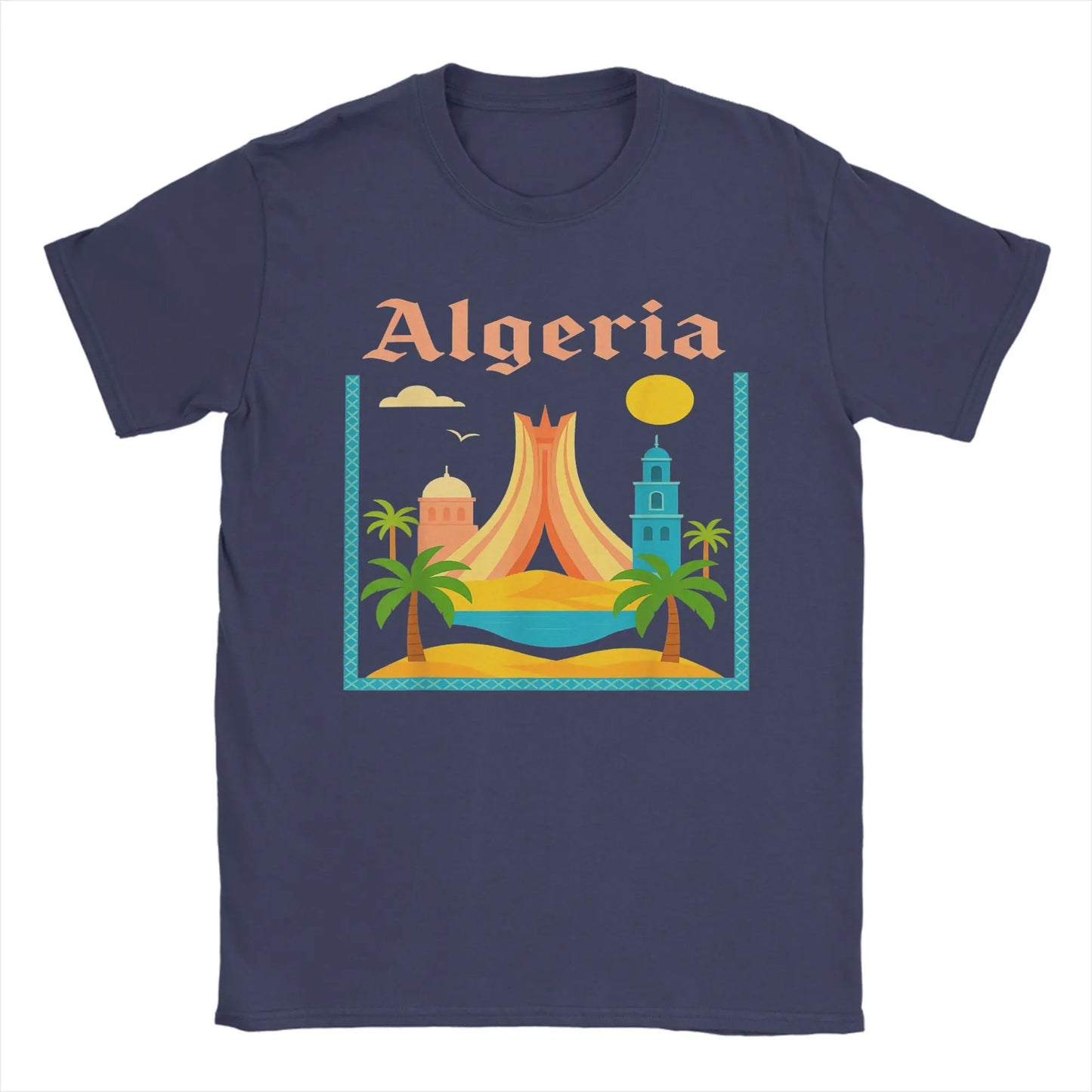 T-shirt Homme “Algeria My Country” – Style Vintage Algérien 🇩🇿