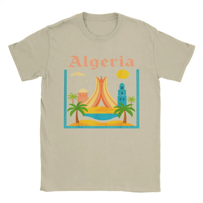 T-shirt Algérie My Country – Streetwear Vintage – Khaki – vue 9