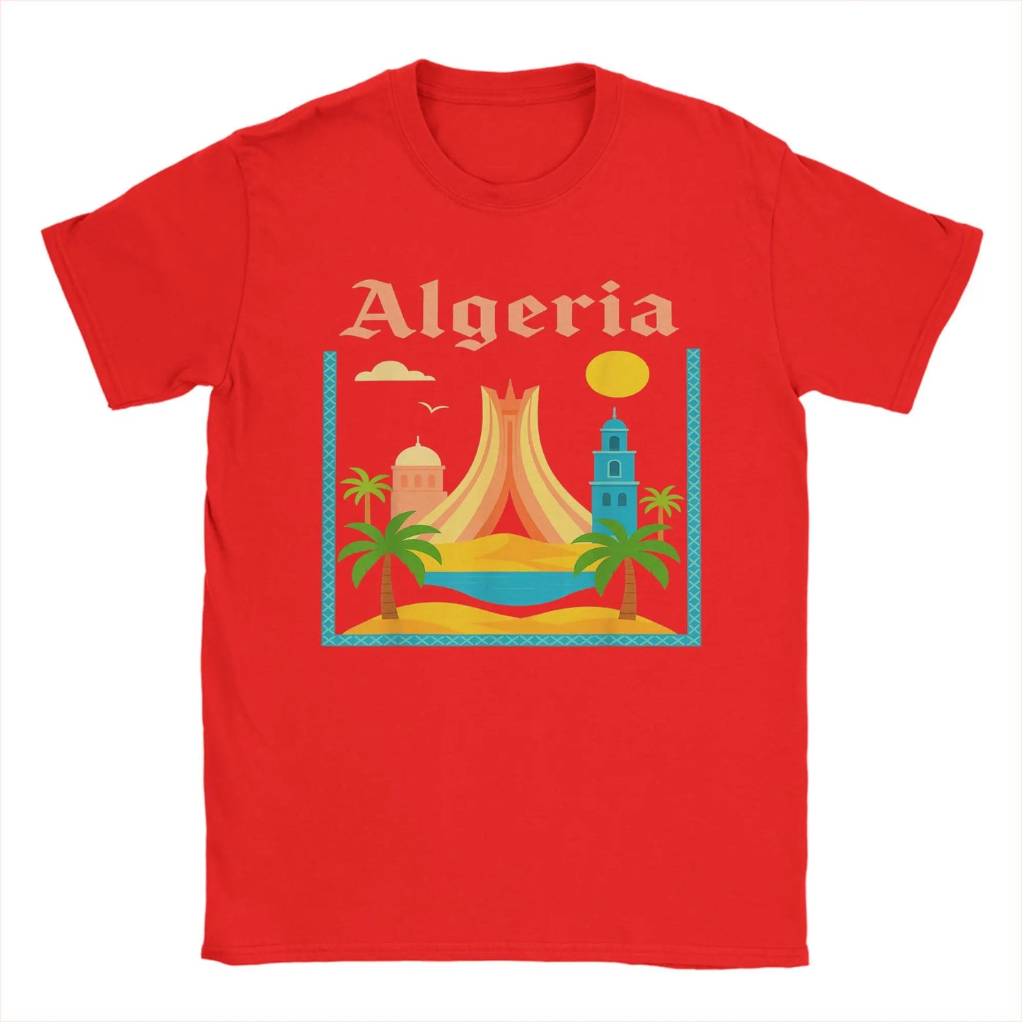 T-shirt Homme “Algeria My Country” – Style Vintage Algérien 🇩🇿