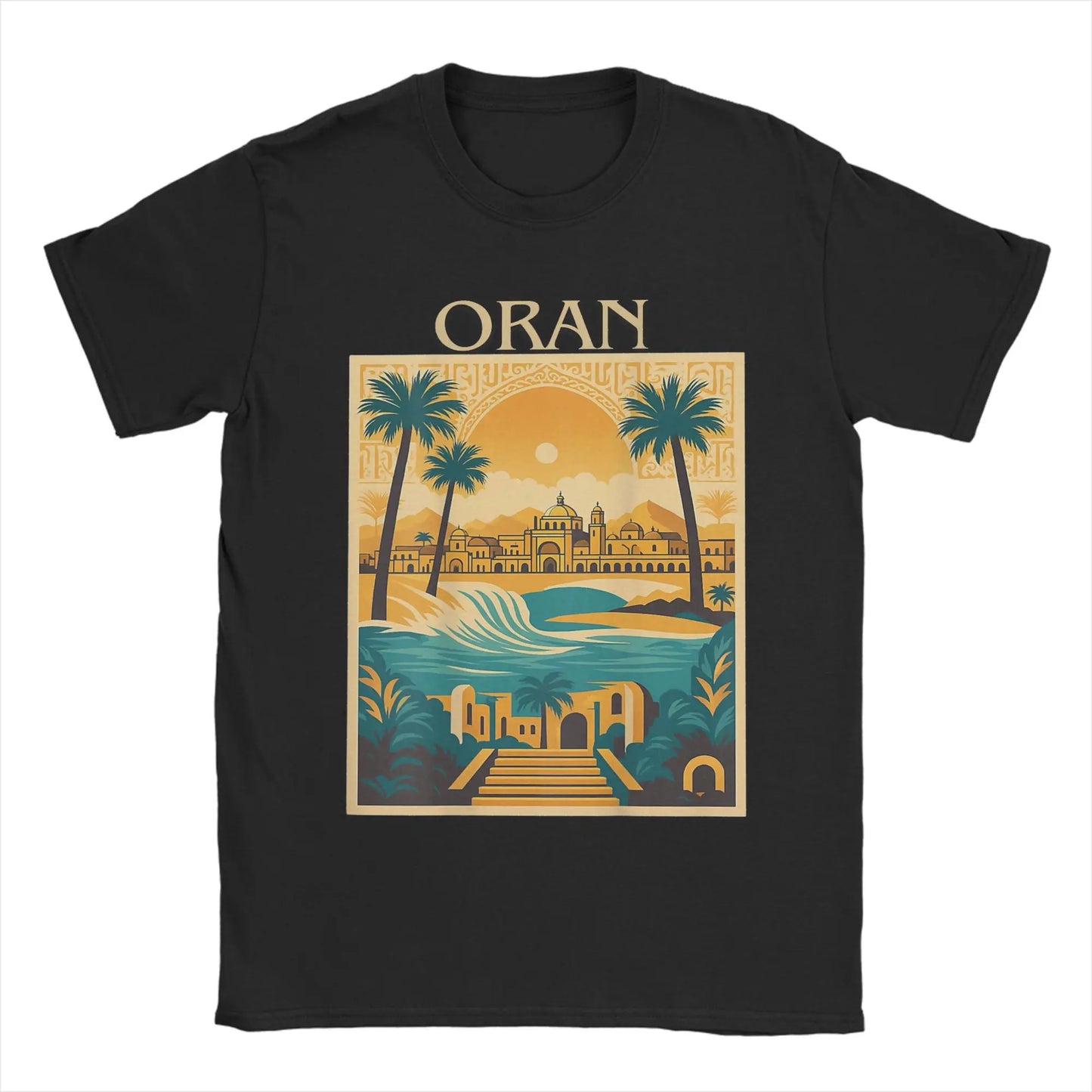 T-shirt Homme “Oran Vintage” – Hommage à la Perle de l’Ouest 🇩🇿