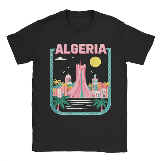 T-shirt “Algeria Skyline” – Design Créatif & Moderne 🇩🇿