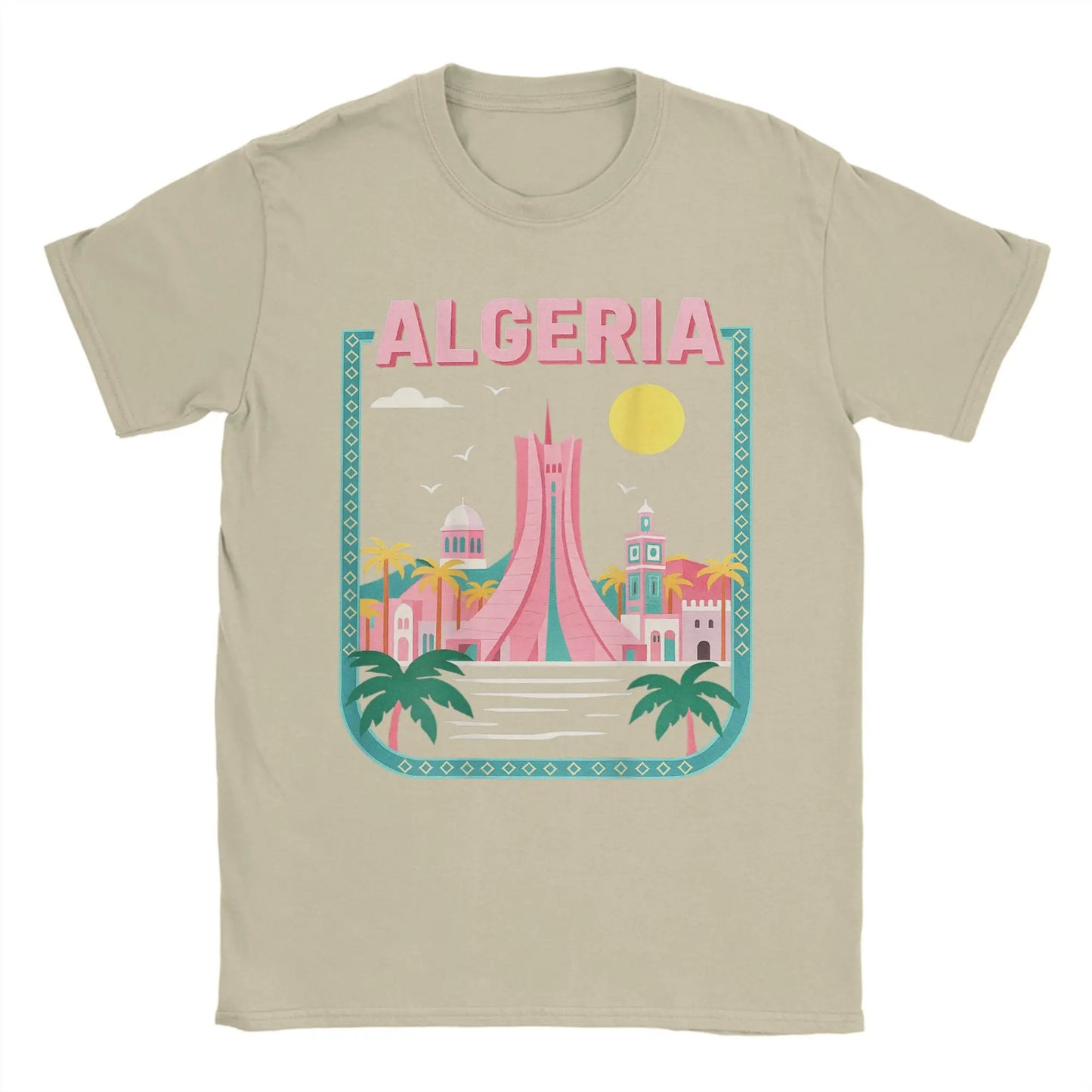 T-shirt “Algeria Skyline” – Design Créatif & Moderne 🇩🇿