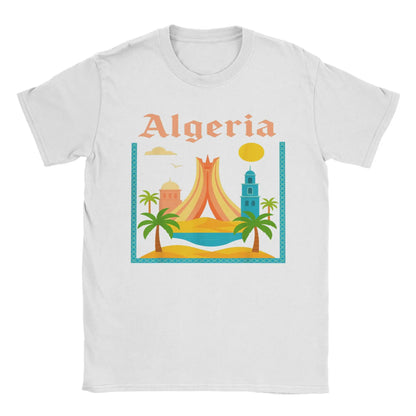 T-shirt Algérie My Country – Streetwear Vintage – White – vue 2