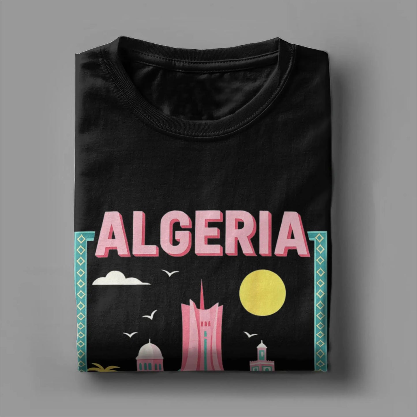 T-shirt “Algeria Skyline” – Design Créatif & Moderne 🇩🇿