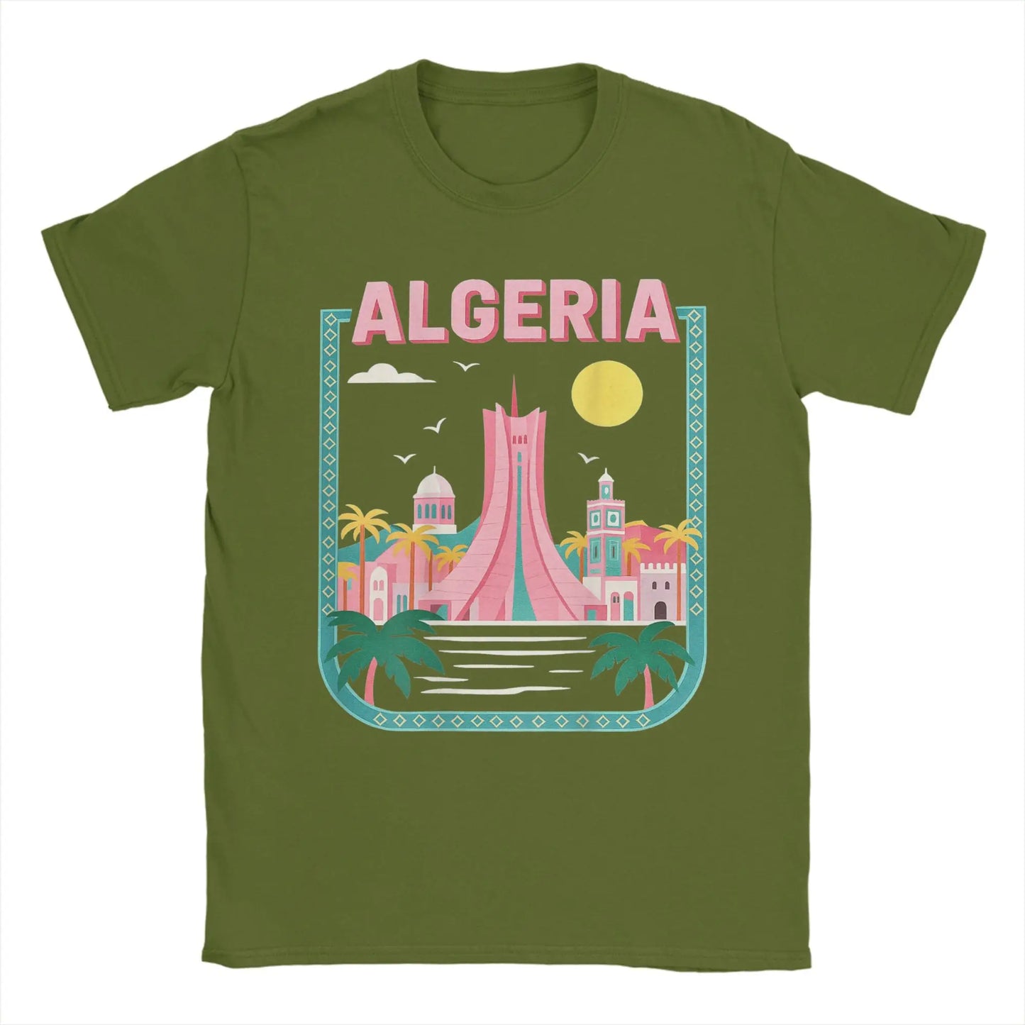 T-shirt “Algeria Skyline” – Design Créatif & Moderne 🇩🇿