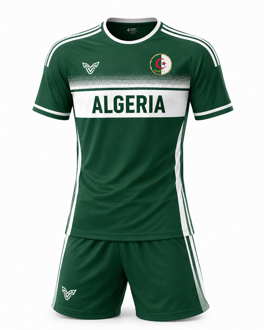 Ensemble Algérie Performance – Maillot & Short DZ Officiel | Édition Exclusive 🇩🇿