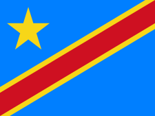 Drapeau Pays Africains – Algérie, Maroc, Tunisie & plus – RD Congo – vue 3